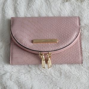 Poppy & Peonies Pink Vegan Leather Small Wallet NWOT
